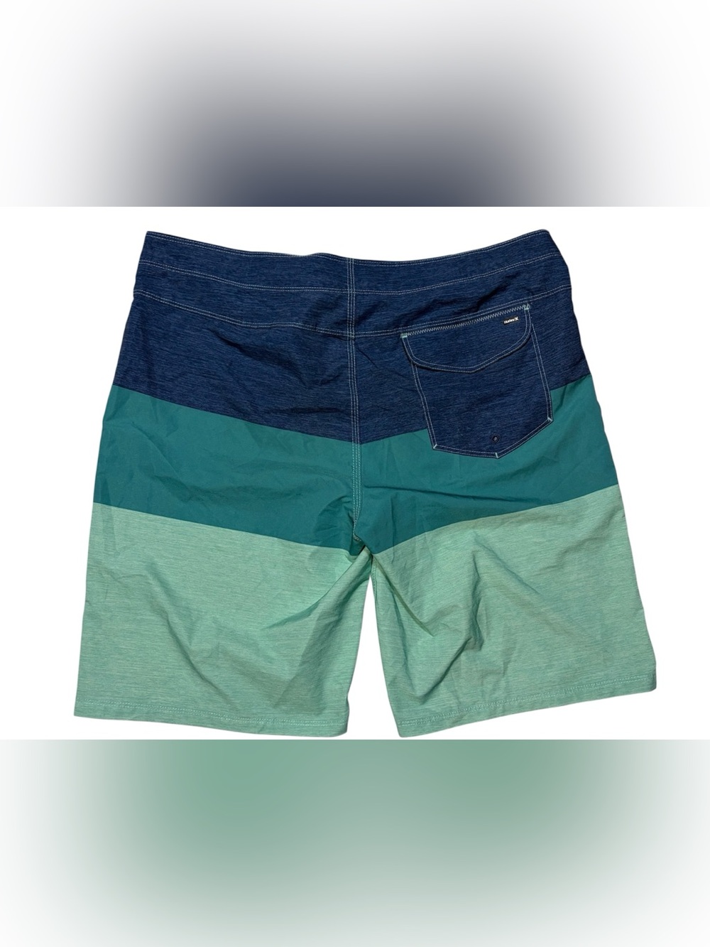 Hurley Men’s 36 Colorblock Board Shorts Blue Teal Seafoam Swim Trunks - Picture 2 of 9